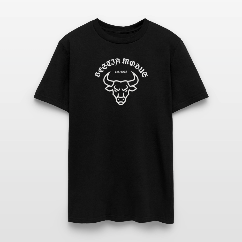Bestia Modus Bull Small Logo Men's T-Shirt | GILDAN 5000 - black