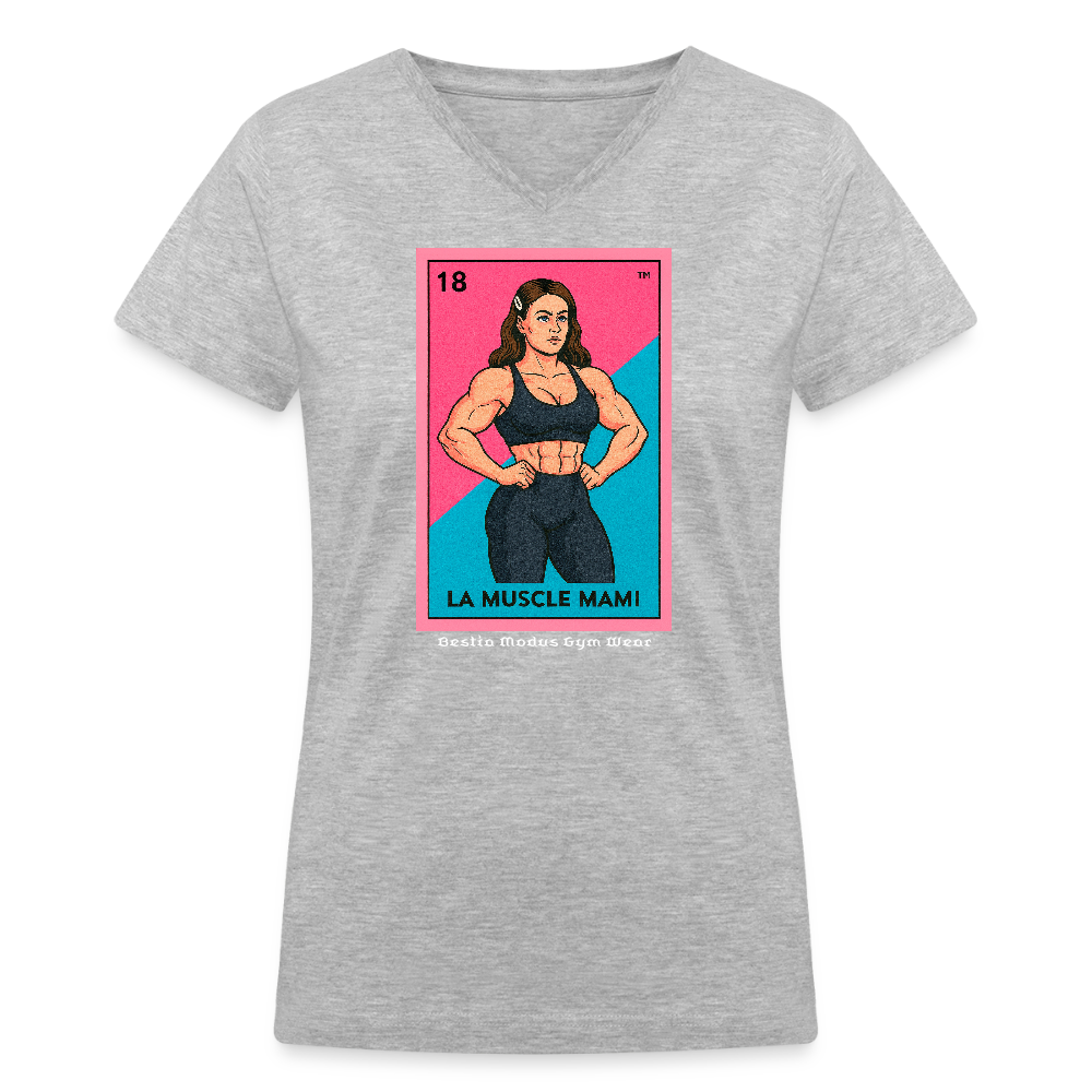 Women's V-Neck T-Shirt - gray