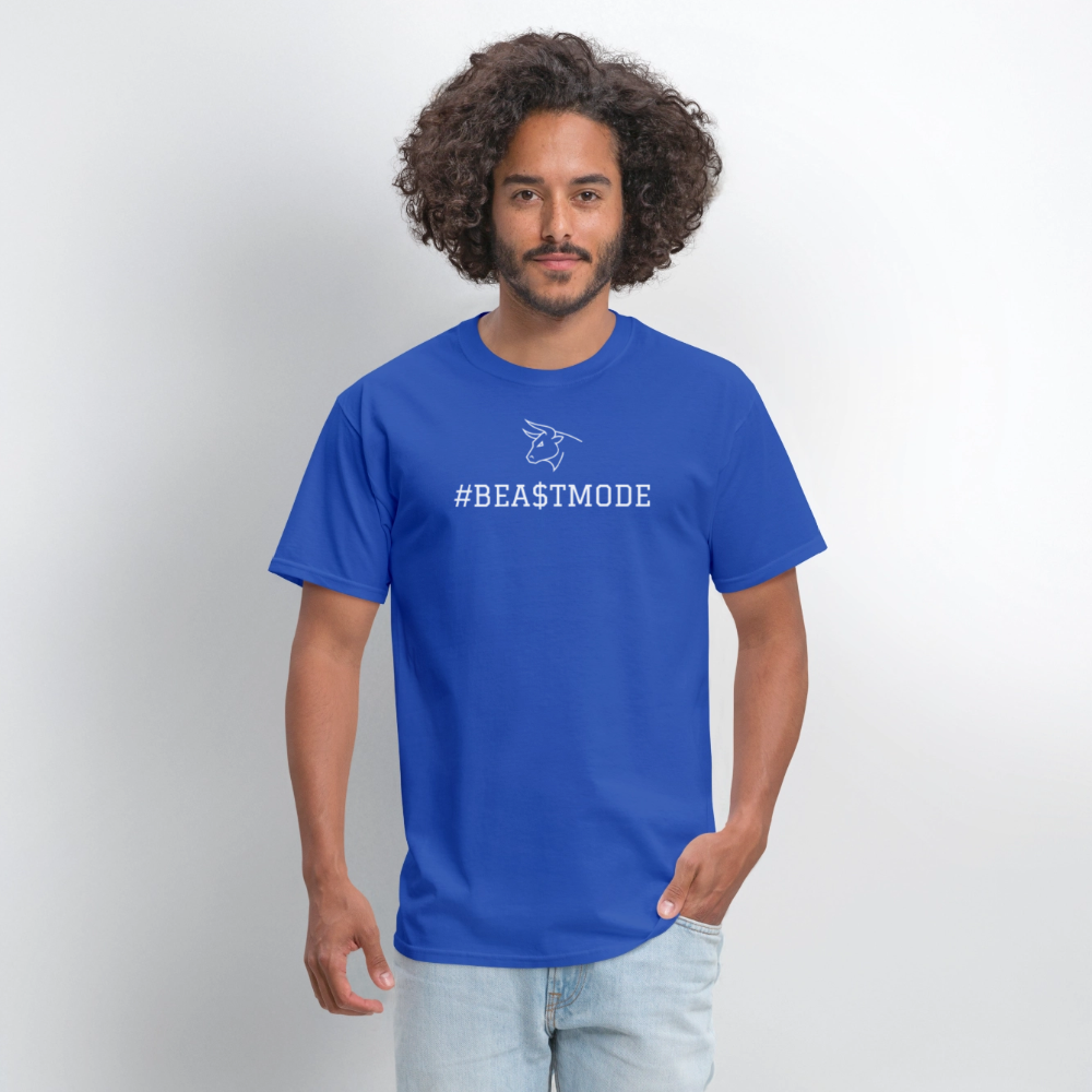 BEA$TMODE Letters Men's T-Shirt | GILDAN 5000 - royal blue