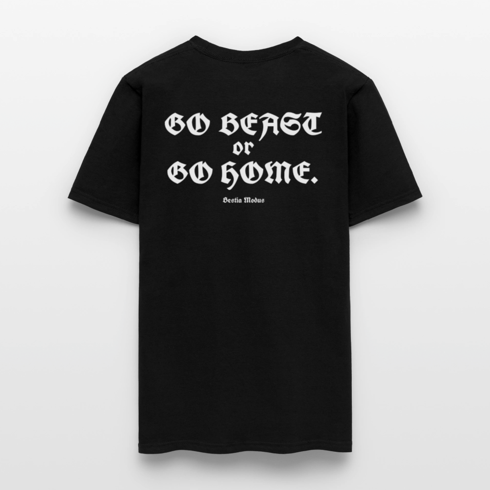 Bestia Modus Bull Small Logo Men's T-Shirt | GILDAN 5000 - black