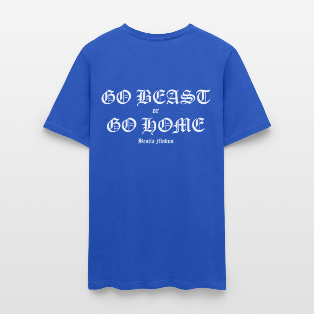BEAST MODE Olde English Letters Men's T-Shirt | GILDAN 5000 - royal blue