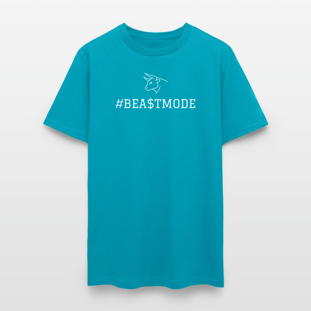 BEA$TMODE Letters Men's T-Shirt | GILDAN 5000 - turquoise