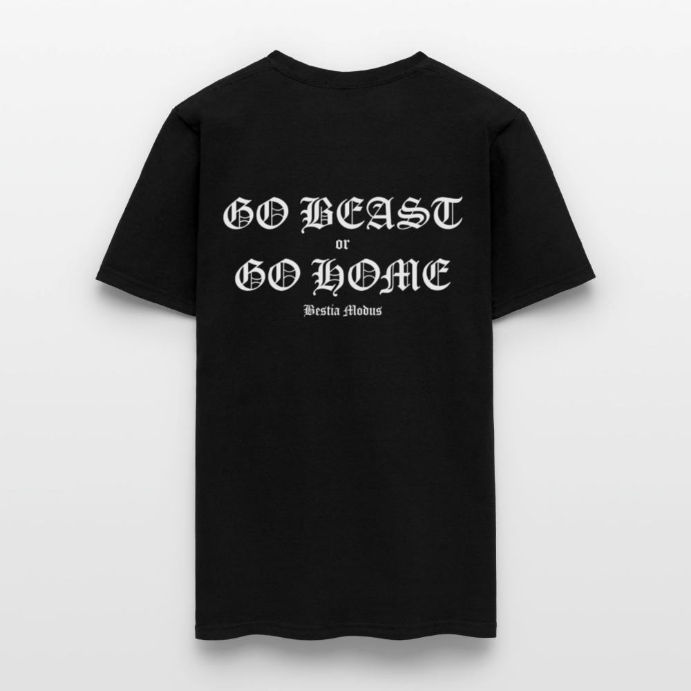 BEAST MODE Olde English Letters Men's T-Shirt | GILDAN 5000 - black