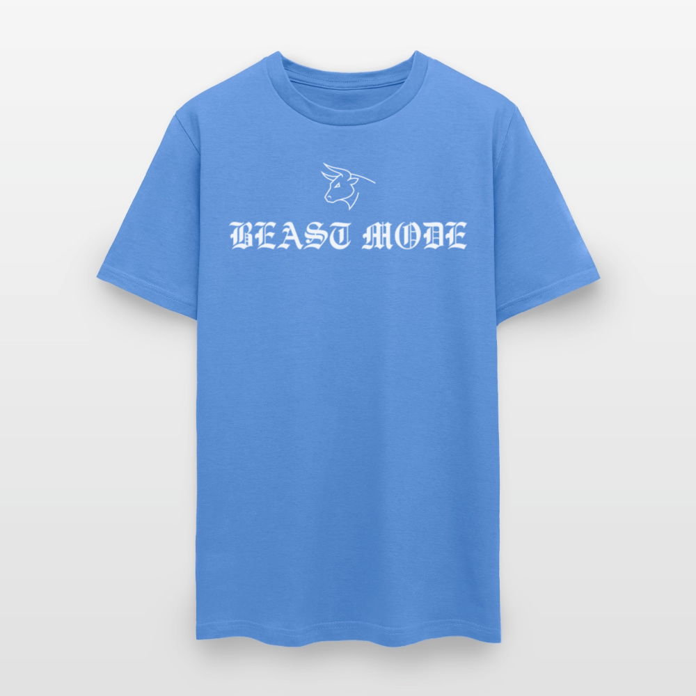 BEAST MODE Olde English Letters Men's T-Shirt | GILDAN 5000 - carolina blue