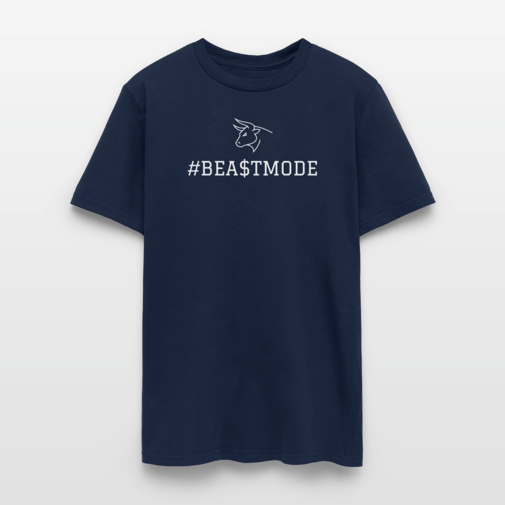 BEA$TMODE Letters Men's T-Shirt | GILDAN 5000 - navy