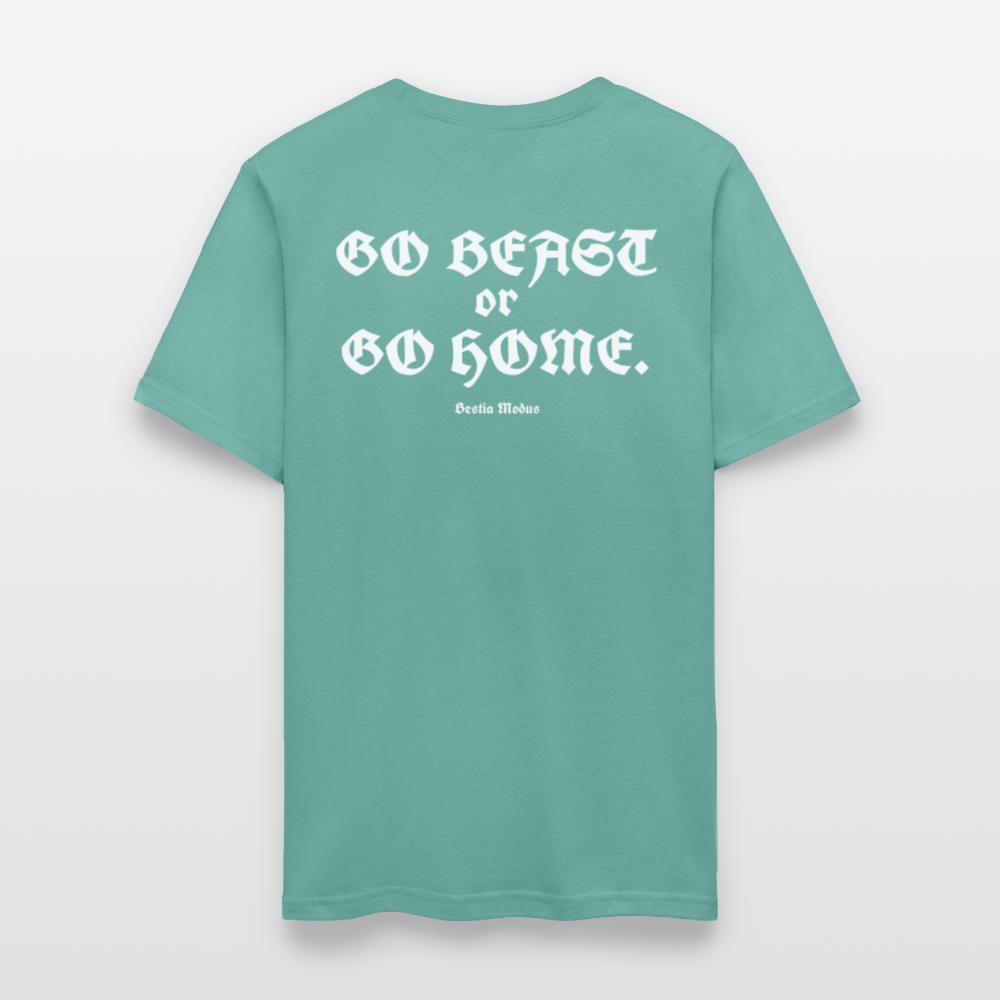 Bestia Modus Bull Small Logo Men's T-Shirt | GILDAN 5000 - aquatic