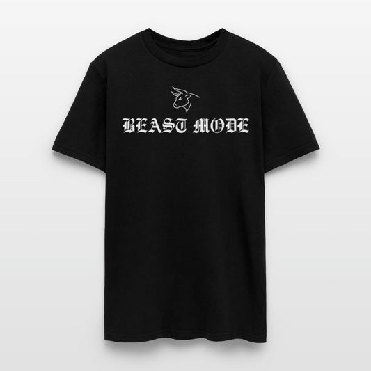 BEAST MODE Olde English Letters Men's T-Shirt | GILDAN 5000 - black