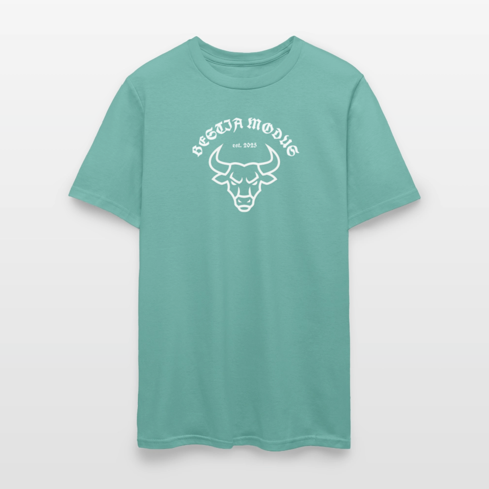 Bestia Modus Bull Small Logo Men's T-Shirt | GILDAN 5000 - aquatic