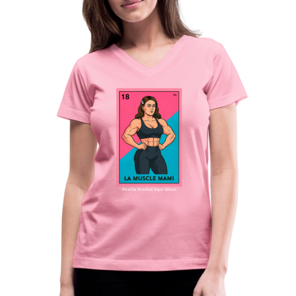 Women's V-Neck T-Shirt - pink