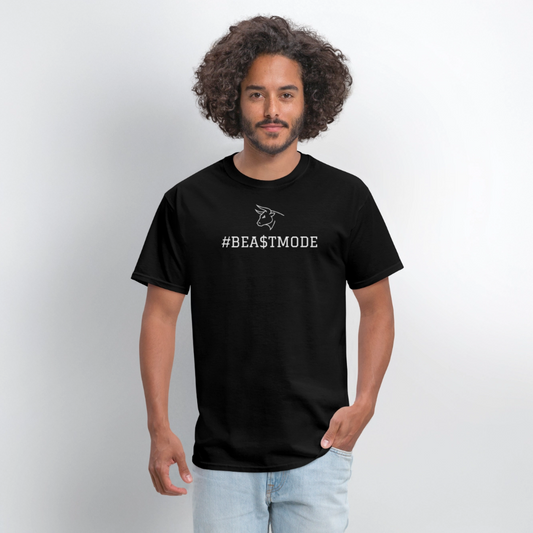 BEA$TMODE Letters Men's T-Shirt | GILDAN 5000 - black