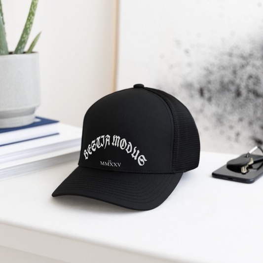 Bestia Modus Flexfit Fitted Baseball Cap - black